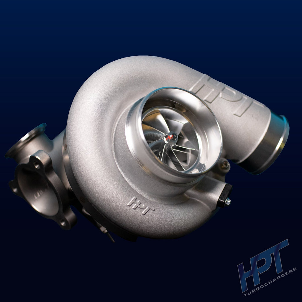 HPT Turbochargers F3 Series Billet Dual Ball Bearing 6870 w/ Stainless 3 Bolt Buick Exhaust Housing