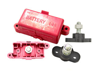 Battery Junction Box Red and Black Stud - 103004