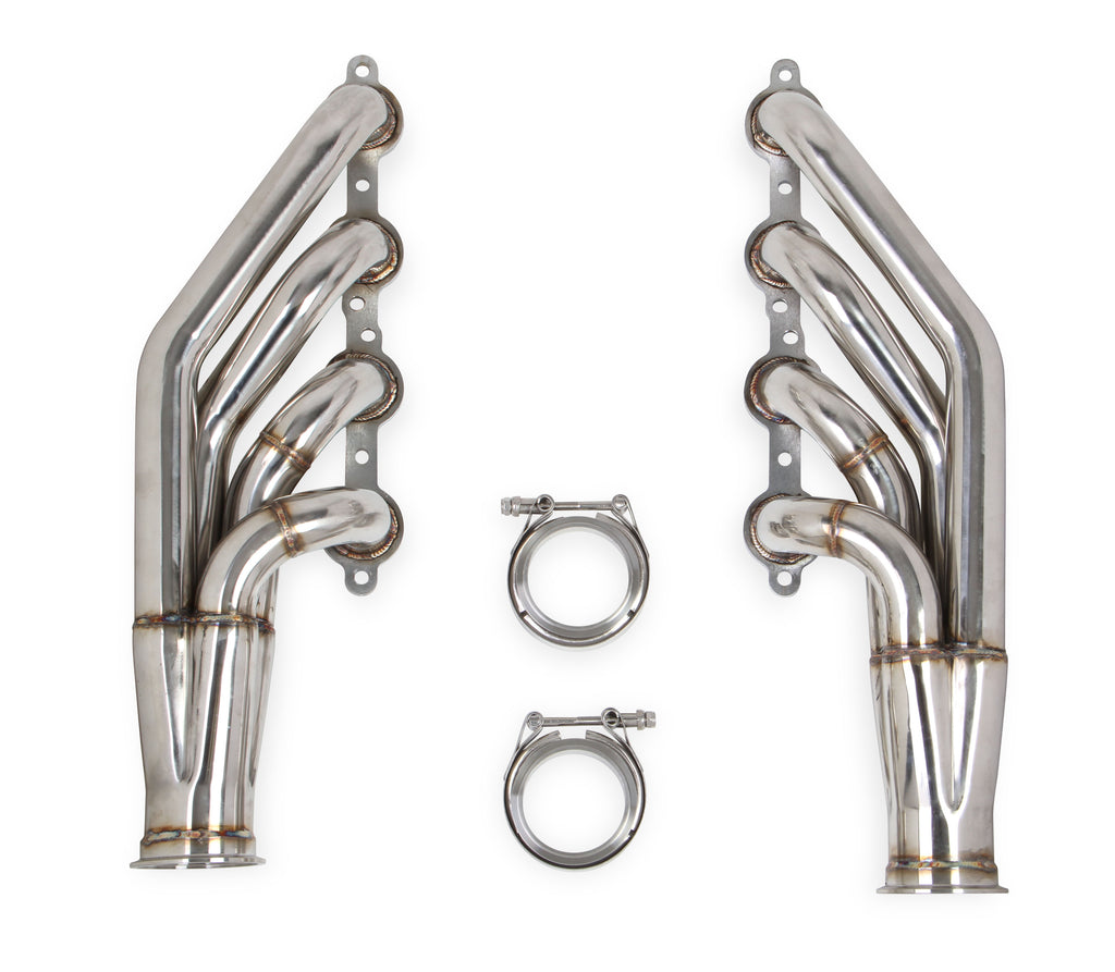 Flowtech LS Turbo Headers (Up and forward) 1-7-8" 409SS GM 4.8-5.3-6.0L V8 Natural Finish