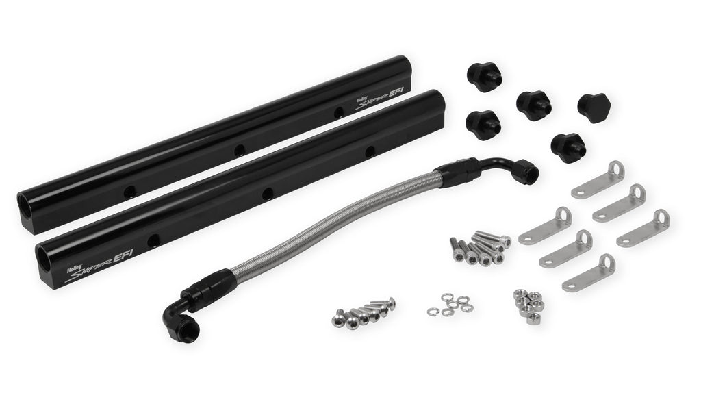Holley Fuel Rail Kit with Holley Sniper EFI logo for GM LS1-LS2-LS6 Sniper Fabricated Intake Manifolds