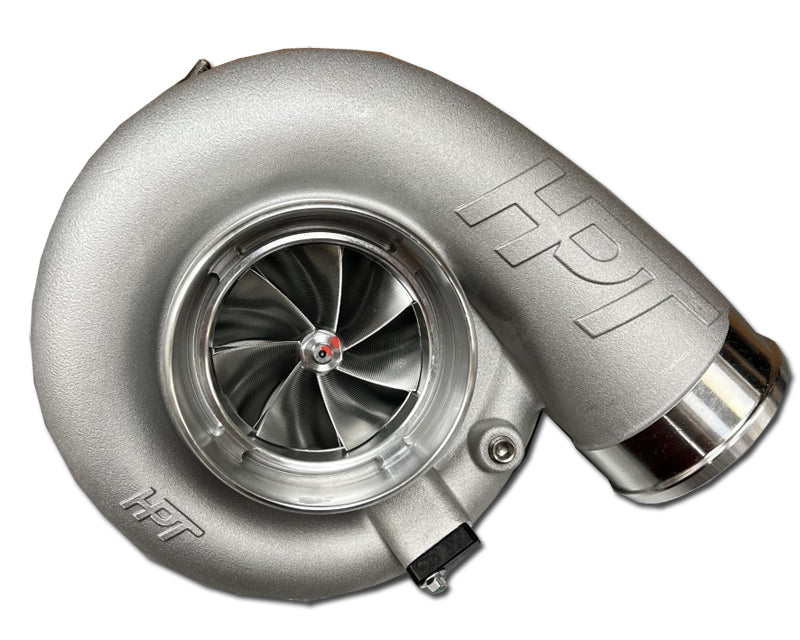 HPT Turbochargers F3 Series Billet Dual Ball Bearing 7675 Turbocharger & T4 V-Band .96 A/R Exhaust Housing