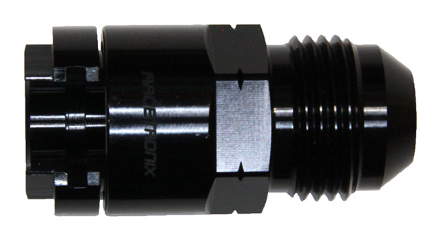 Racetronix 3-8" Female Quick Disconnect to -8 AN Male Adapter, Black