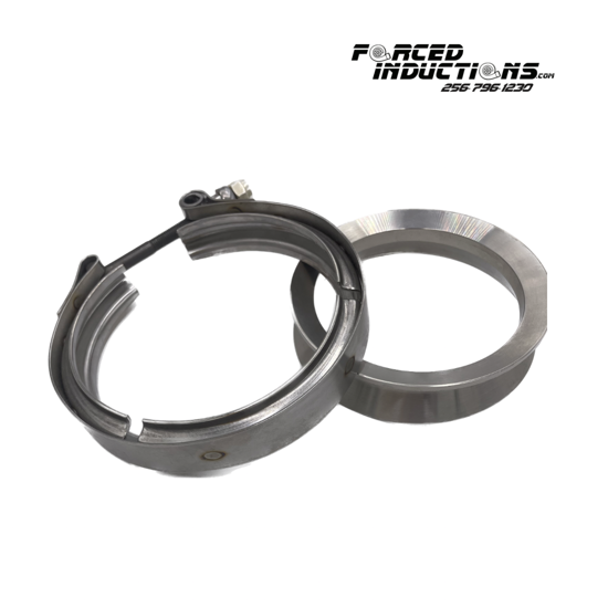 Downpipe Clamp and Flange 5" - S400/GT42-Stainless Steel T6