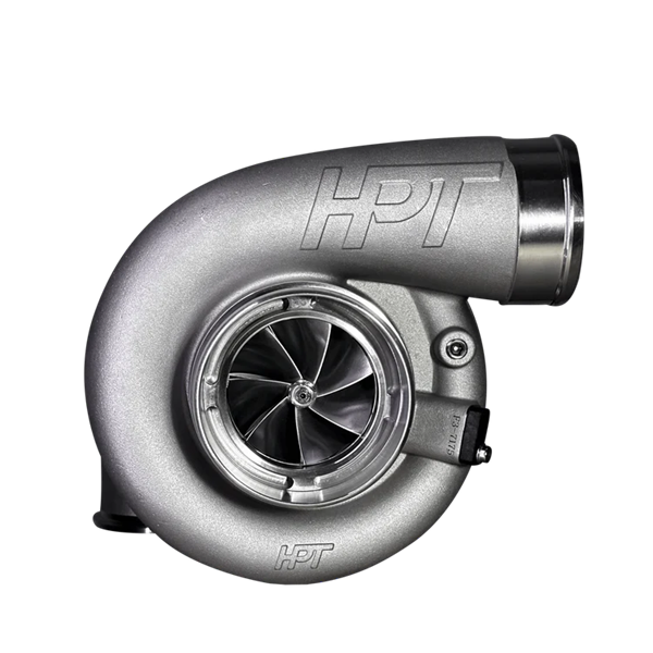HPT F3 7175 Turbocharger -- F3R Compressor Cover, 1.24 A/R T4 Inlet V-Band Discharge