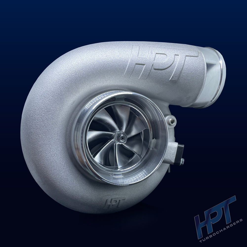HPT Turbochargers F3 Series Billet Dual Ball Bearing 7675 Turbocharger w/ V-Band In/Out .96 A/R Exhaust Housing