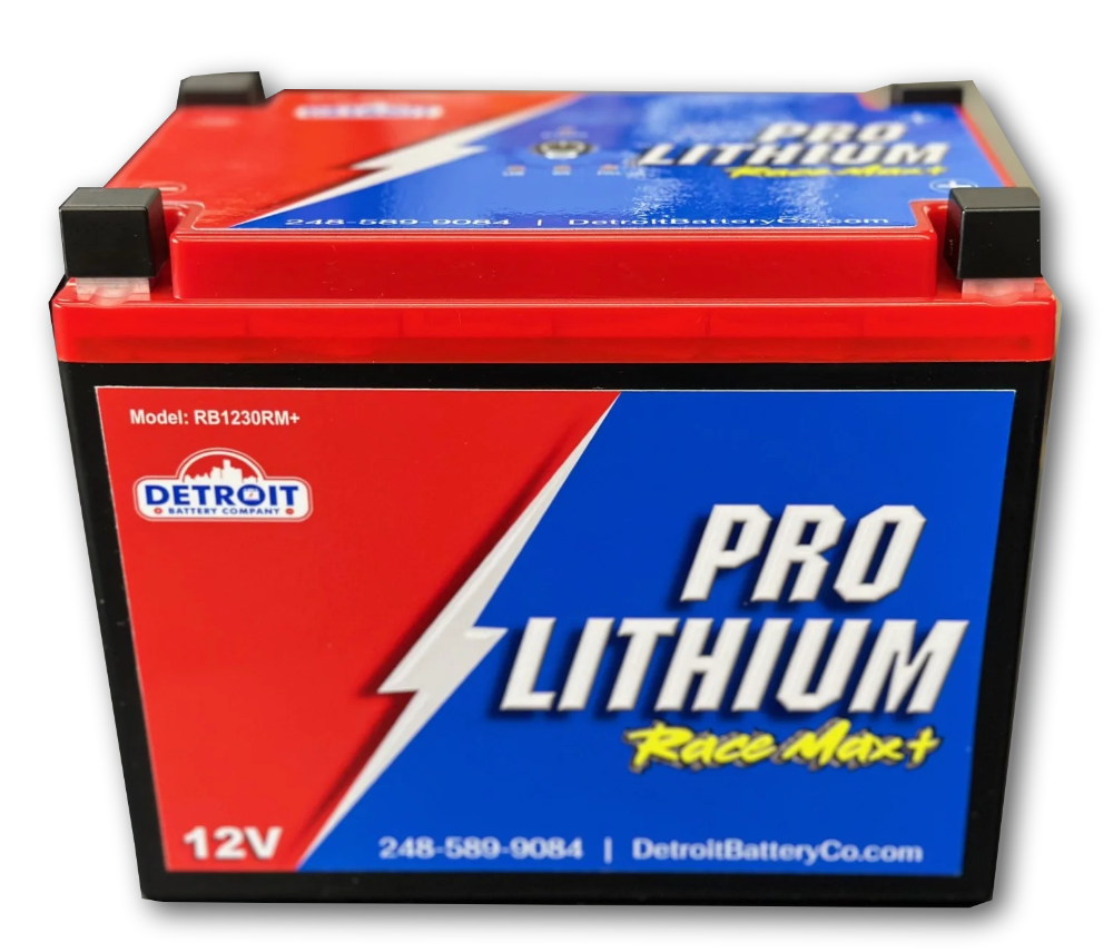 Detroit Battery Co. Race Max+ S550 Mustang Battery Bracket Bundle (Battery, Charger, Battery Mount)