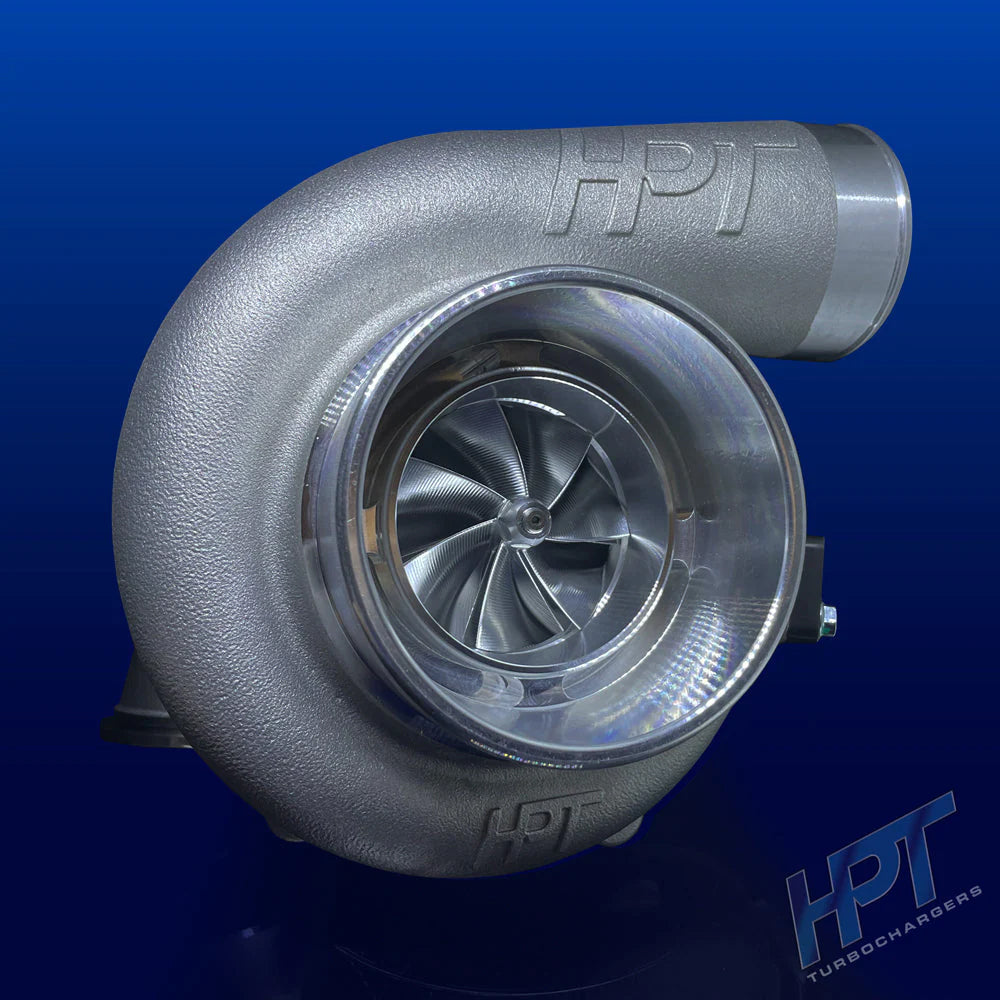HPT Turbochargers F2 5562 Dual Ball Bearing Turbocharger, .82 A/R V-Band In/Out