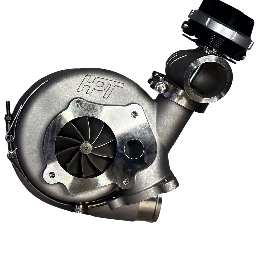 Dual Inlet Turbo Compressor HPT Turbochargers F3 Series Billet Dual Ball Bearing 7675 w/ Stainless ...