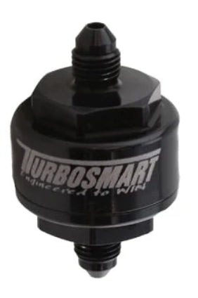 Turbosmart TS-0804-1002 Billet Turbo Oil Feed Filter 44um -4AN - Black
