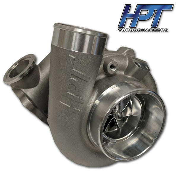 HPT Turbochargers F2 Series Billet Dual Ball Bearing 5862 w/ Stainless 3 Bolt Buick Exhaust Housing