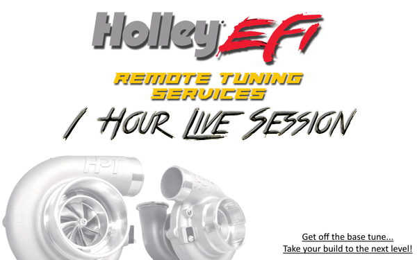 Holley EFI Remote Tuning Service for Dominator, HP & Terminator X/MAX ECUs - 1 Hour Session