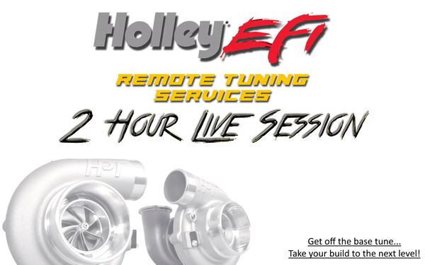 Holley EFI Remote Tuning Service for Dominator, HP & Terminator X/MAX ECUs - 2 Hour Session