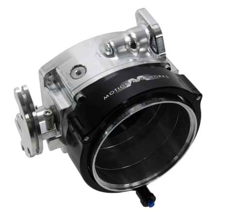 Motion Raceworks ICON 102/105mm Cable Drive Throttle Body (Bare Finish) w/ Interchangeable Connection -4" Quick Seal Connection