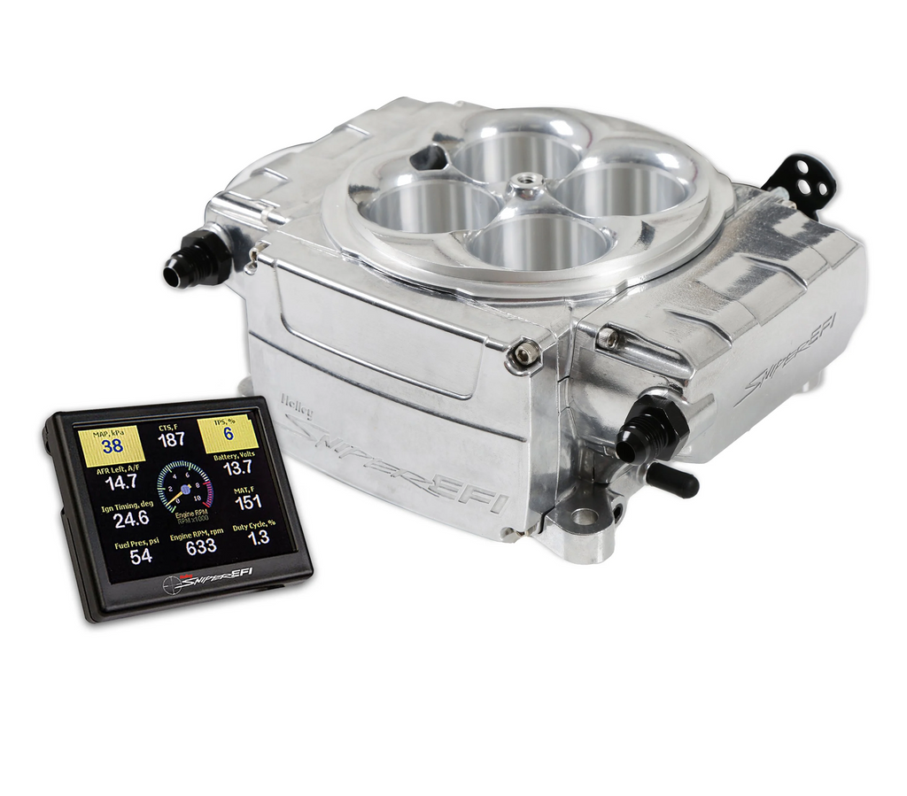Holley Sniper 2 Shiny Polished 550-510-3XX Base Kit - Without PDM  - 3.5 in. Handheld Included