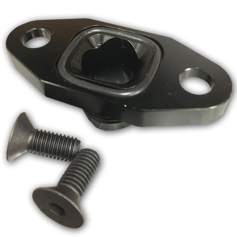 Precision Turbo Oil Drain Flange / Fitting T3/T4 10 AN High Flow