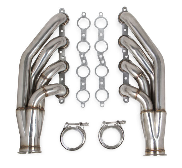 Flowtech LS Turbo Headers (Up and forward) 1-7-8" 304SS GM 4.8-5.3-6.0L V8 Polished Finish