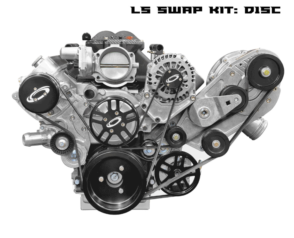 Procharger D1SC LS Engine Swap Serpentine Kit - High Output Kit with Intercooled D1SC-1