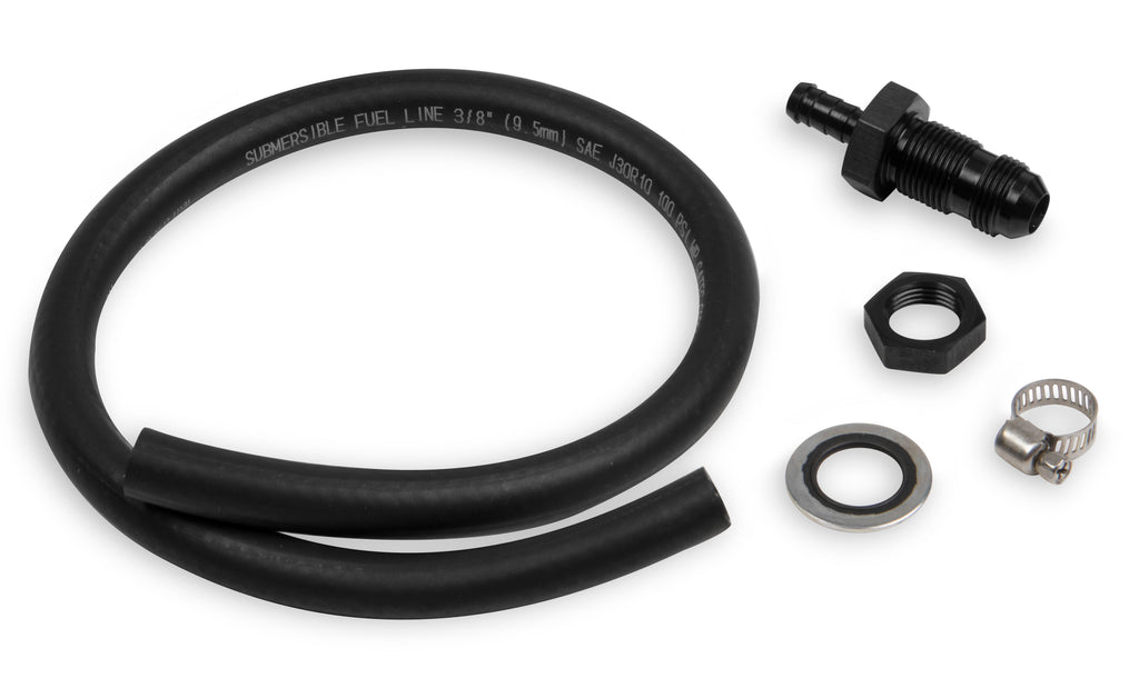 3-8" Hose Barb to -8AN Fitting Fuel Bulkhead Assembly Kit