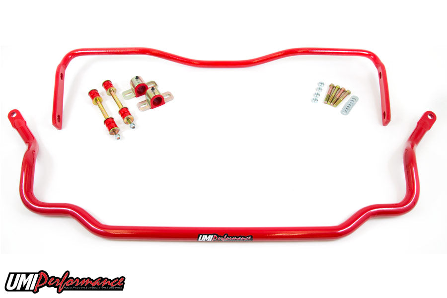 UMI 1978-1988 GM G-Body Solid Front & Rear Sway Bar Kit