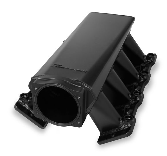 Sniper EFI Hi-Ram Sheet Metal Fabricated Intake Manifold LS1-LS2-LS6 92mm Throttle Body opening + Fuel Rail Kit Black