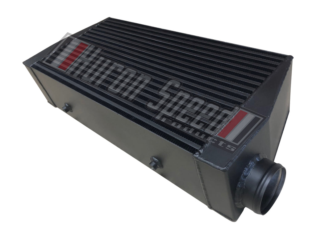 Huron Speed Products Black Series 6″ Thick Single Turbo Intercooler (W/ Airguides) Rated @ 1250HP