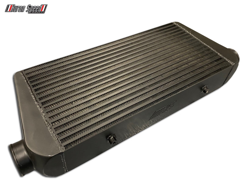 Huron Speed Products Black Series 4″ Thick Intercooler (W/ Airguides) Rated @ 1000HP – Single Turbo