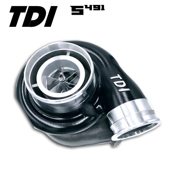 TDI BILLET S491 Turbocharger w/ 104mm Turbine Wheel & T6 1.32 A/R Exhaust Housing