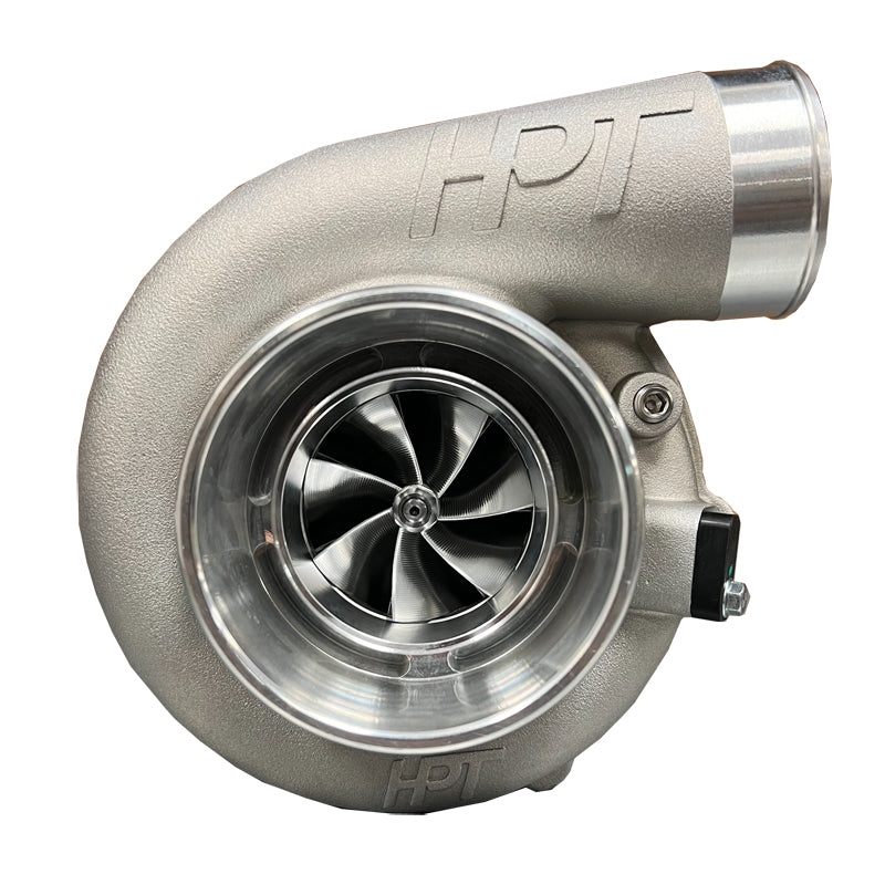 HPT Turbochargers F2 Series Billet Dual Ball Bearing 6466 Turbocharger & Stainless .82 A/R V-Band Exhaust Housing