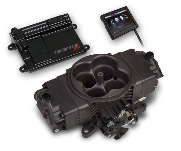 Terminator™ Stealth EFI 4BBL Throttle Body Fuel Injection System - Hard Core Gray